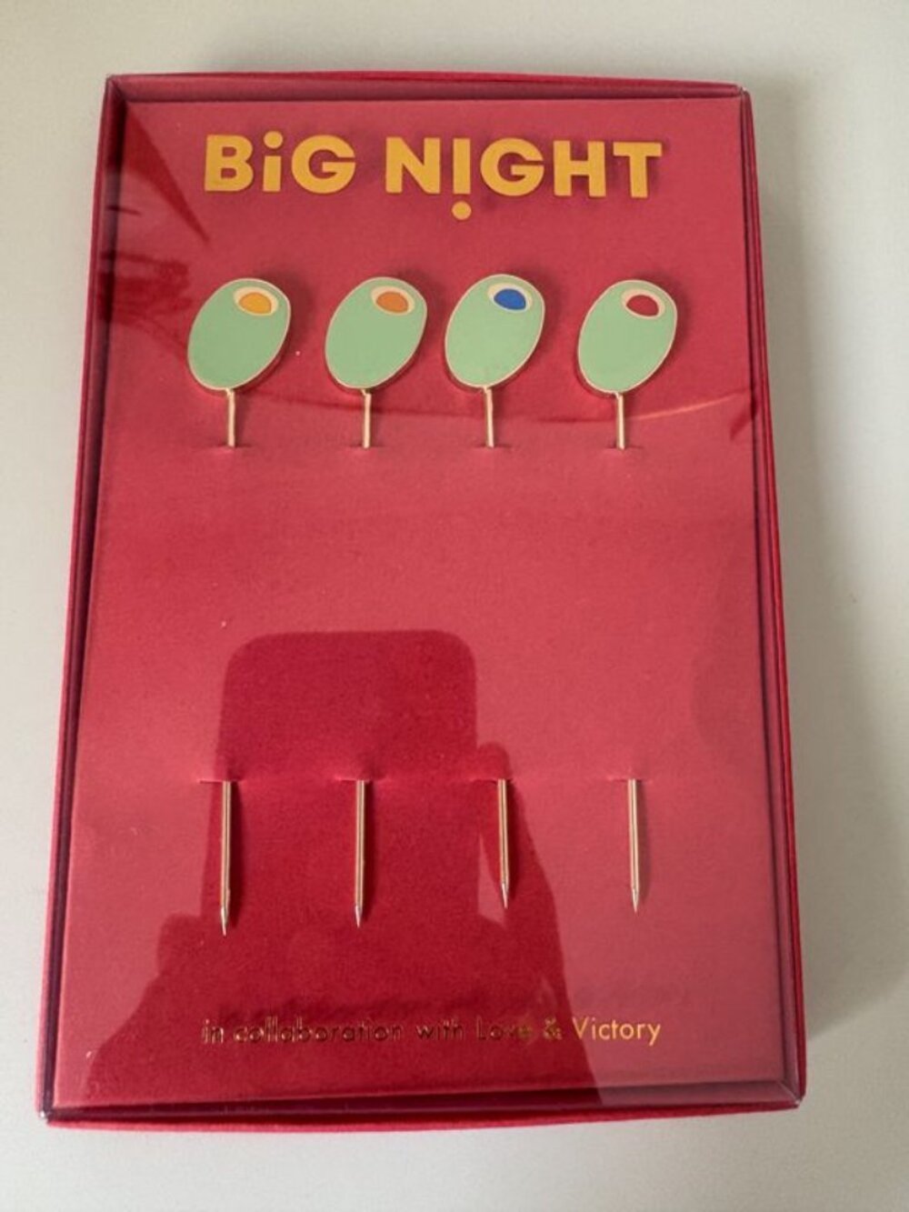 Big Night x Love & Victory Olive Cocktail Picks NEW